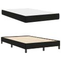 vidaXL Posteľ s pružinovým rámom s matracmi Čierna 120 x 200 cm látka