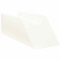 vidaXL Vankúš na nohy 68 x 25 x 21,5 cm Pevný PU pena Biela