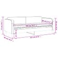 vidaXL Denná posteľ s matracom čierna 80x200 cm látka