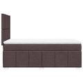 vidaXL Boxspring posteľ s matracom tmavohnedá 100x200 cm látka