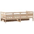 vidaXL Denná posteľ so zásuvkami 90x200 cm masívna borovica