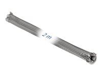 Pletené puzdro - priemer 50 mm so zapínaním na zips - 2 m - sivá