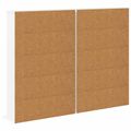 vidaXL CD Skrinka 2 ks Biela 65 x 23,5 x 97,5 cm Kompozitné drevo