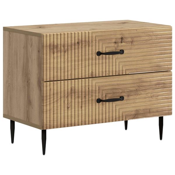 vidaXL Nočný stolík Dub artisan 62 x 34,5 x 47,5 cm Kompozitné drevo