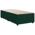 vidaXL Posteľ bez matraca tmavozelený 90x200 cm zamat