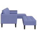 vidaXL Sada pohoviek 2 ks Modrá džínovina Polyester