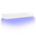 vidaXL TV skrinky s LED svetlami 2 ks lesklé biele 60x35x15,5 cm