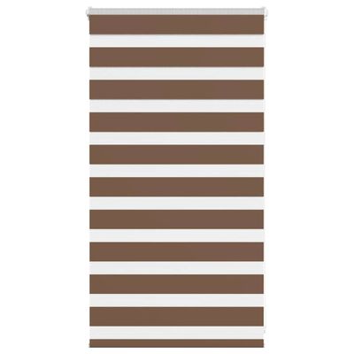 vidaXL Zebra roleta hnedá 90x100 cm šírka látky 85,9 cm polyester