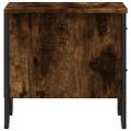vidaXL Nočné stolíky 2 ks dymový dub 40x41x40 cm kompozitné drevo