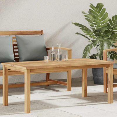 vidaXL Konferenčný stolík Hnedá 110 x 55 x 45 cm Husté teakové drevo