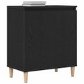 vidaXL Servírovacia skriňa Čierny dub 60 x 35 x 70 cm Kompozitné drevo