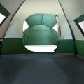 vidaXL Rodinný stan, kupola, 6 osôb, zelený, vodoodolný