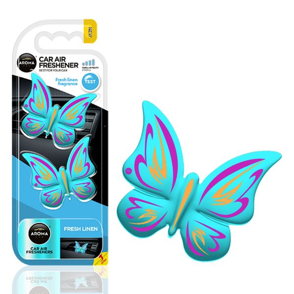 Osviežovače vzduchu AROMA FANCY SHAPES BUTTERFLY Fresh Linen