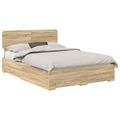 vidaXL Rám postele Sonoma dub 140 x 190 cm Kompozitné drevo