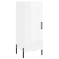 vidaXL Vysoká skrinka biela 34,5x34x180 cm spracované drevo