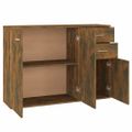 vidaXL Komoda dymový dub 105x30x75 cm spracované drevo