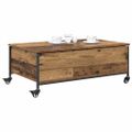 vidaXL Konferenčný stolík Staré drevo 91 x 55 x 32 cm Kompozitné drevo