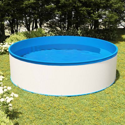vidaXL Bazén so 4 stupňovým rebríkom 350x90 cm biely