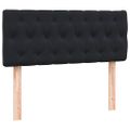 vidaXL Posteľný rám boxspring s matracom a LED čierny 120x210 cm zamat