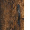 vidaXL Stôl dymový dub 140x50x75 cm kompozitné drevo