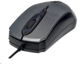 Manhattan Myš Edge, USB optická, 1000 dpi, šedá