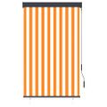 vidaXL Vonkajšia zatemňovacia roleta 100x250 cm biela a oranžová