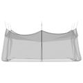 vidaXL Záhradná komárová sieť 220 mesh Čierna 3 x 6 x 2,5 m Polyester