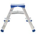 vidaXL 2-stupňový hliníkový obojstranný rebrík 44 cm