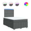 vidaXL Boxspring posteľ s matracom, tmavosivá 120x190 cm, látka