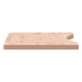 vidaXL Stolová doska 80x(36-40)x2,5 cm masívny buk