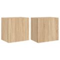 vidaXL TV nástenné skrinky 2 ks dub sonoma 40,5x30x40 cm kompoz. drevo