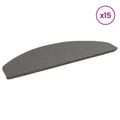vidaXL Samolepiace schodové rohože 15 ks 80 x 28 x 3,5 cm Sivá