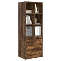 vidaXL Highboard so zásuvkou Dymová dub 45,5 x 34 x 127 cm