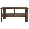 vidaXL Konferenčný stolík Dymová dub 90 x 50 x 45 cm Kompozitné drevo