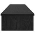 vidaXL Stojan na monitor Čierny dub 100 x 27 x 15 cm Kompozitné drevo