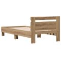 vidaXL Rám postele Remeselný dub 203 x 95 x 70 cm Kompozitné drevo