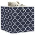 vidaXL skladacie úložné boxy 4 ks Modrá 32x32x32 cm Netkaná textília