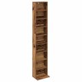 vidaXL CD Skrinka Staré drevo 33 x 23,5 x 175 cm Kompozitné drevo