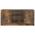 vidaXL TV skrinka Dymový dub 102 x 34,5 x 47 cm Kompozitné drevo