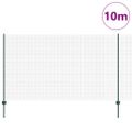 vidaXL Zvarené pletivo s podperami 10 x 1,4 m PVC potiahnutá oceľ