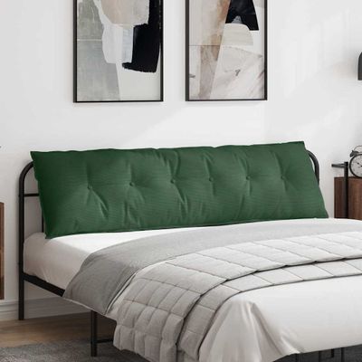 vidaXL Poduška na chrbát Jungle Green 180 x 50 cm Kordúrová tkanina