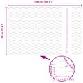 vidaXL Hexagonálny plot s stĺpom 25 x 0,6 m Pozinkovaná oceľ Sieťovina