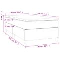 vidaXL Boxspring posteľ s matracom hnedá 90x190 cm umelá koža