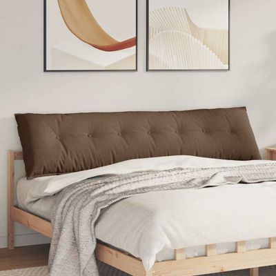 vidaXL Poduška na chrbát Hnedá 200 x 19 x 50 cm látka