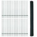 vidaXL Hexagonálny plot s stĺpom 100 x 1,5 m PVC potiahnutá oceľ