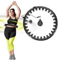 HMS HHW12 PLUS Size obruč so závažím a zoštíhľujúceho pásu BR163 čierná