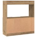 vidaXL Vysoká skrinka dub artisian 92x33x100 cm kompozitné drevo