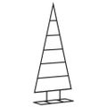 vidaXL Kovový vianočný dekoratívny stromček čierny 90 cm