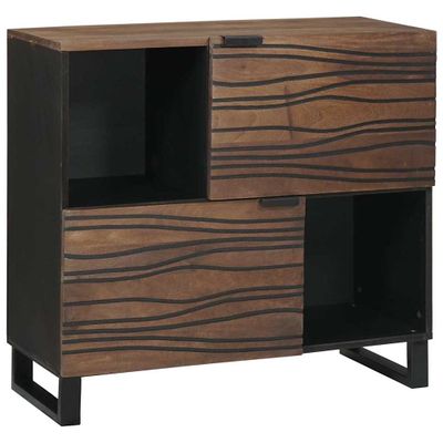 vidaXL Servírovacia skriňa Hnedá 80 x 33 x 75 cm mangový masív