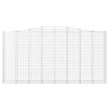 vidaXL Oblúkový gabionový kôš 3 ks 400x50x200/220cm pozinkované železo